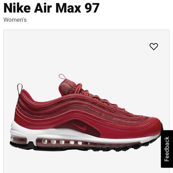 Women’s Nike Airmax 97 ((RED)) - Picture 1 of 8